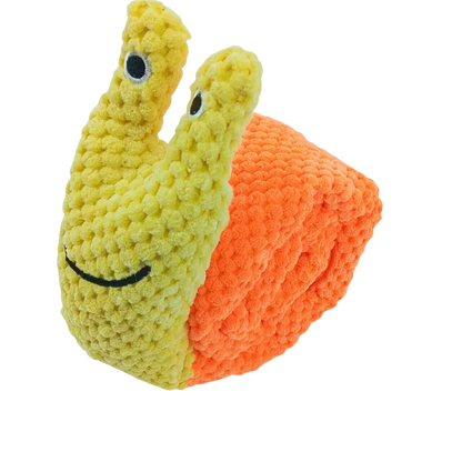 Brinquedo Interativo para Cães – Caracol Dobrável com Som e Dispenser de Petiscos